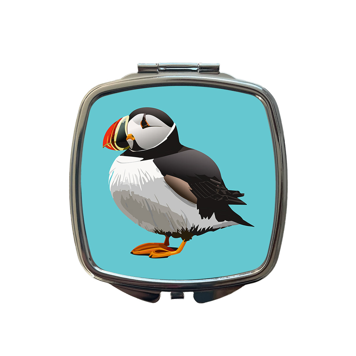 Puffin Seabird Bird Small Travel Purse Handbag Pocket Makeup Compact Mirror