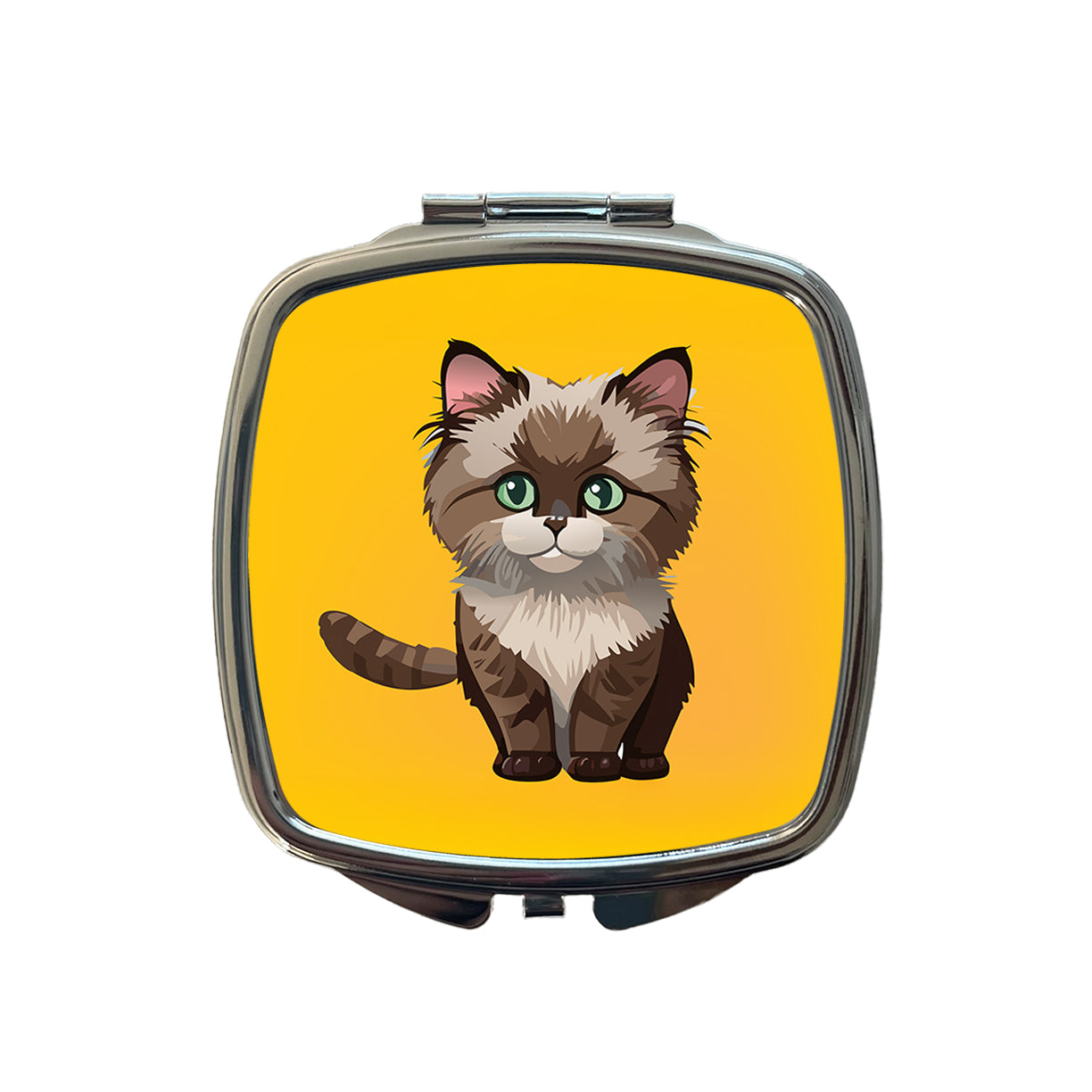 Ragdoll Cat Kitten Small Travel Purse Handbag Pocket Makeup Compact Mirror