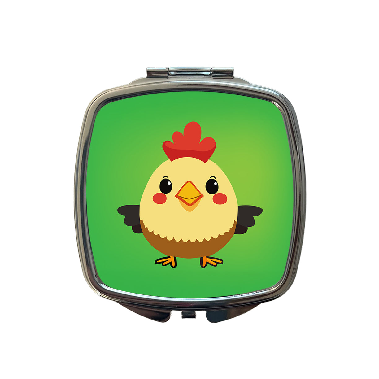 Rooster Chicken Sweet Baby Small Travel Purse Handbag Pocket Makeup Compact Mirror