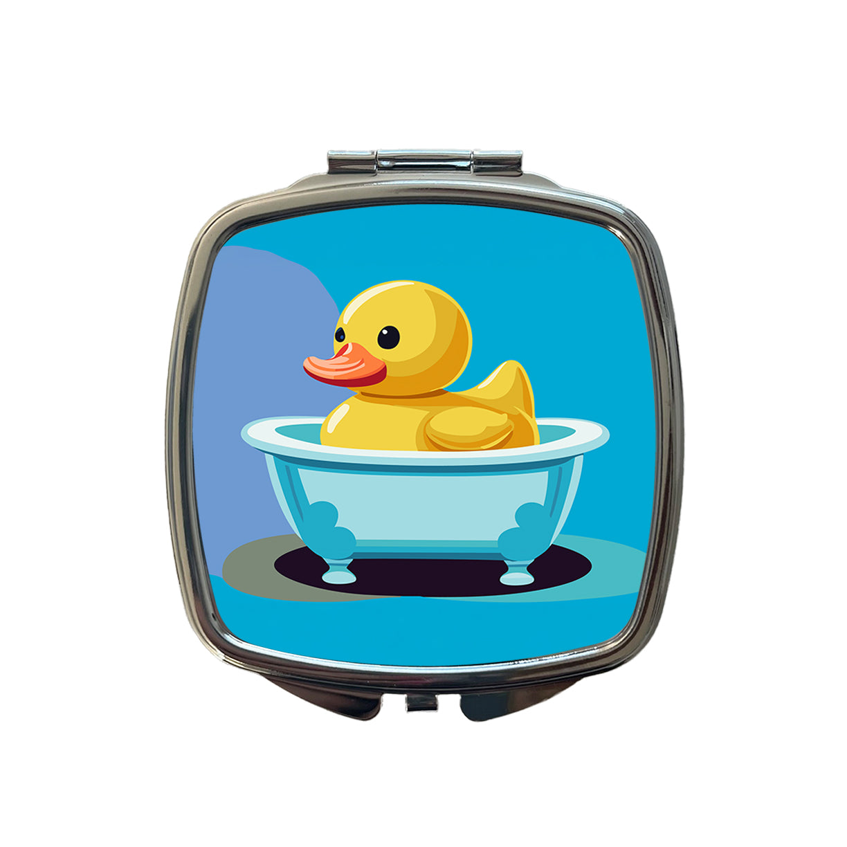 Rubber Ducky Duck Cute Small Travel Purse Handbag Pocket Makeup Compact Mirror