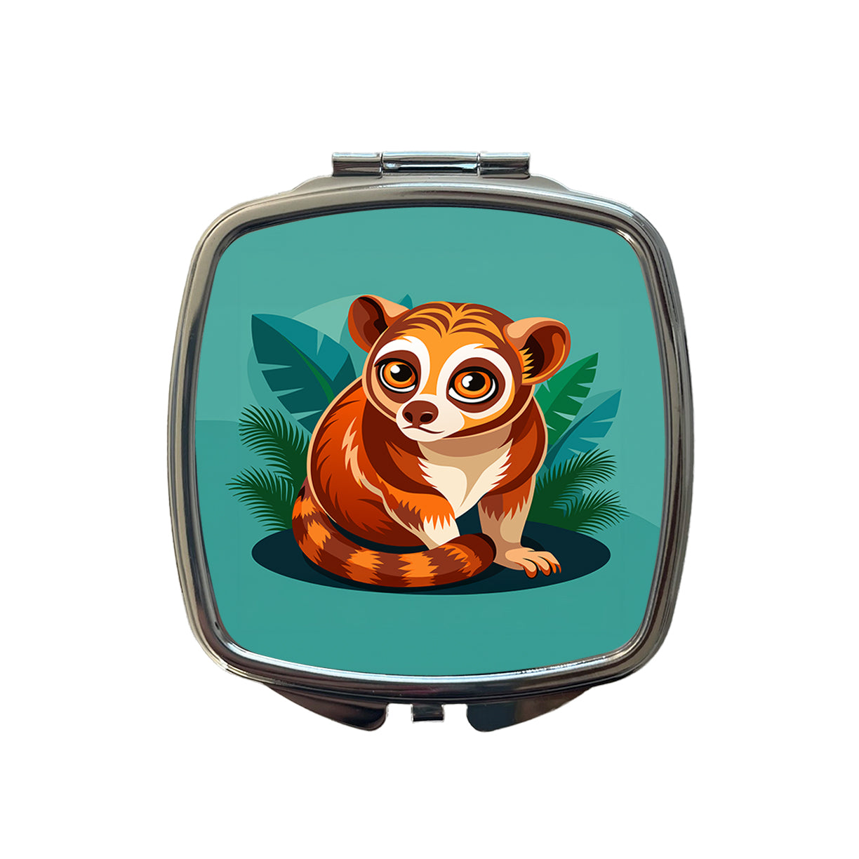Slow Loris Cute Small Travel Purse Handbag Pocket Makeup Compact Mirror