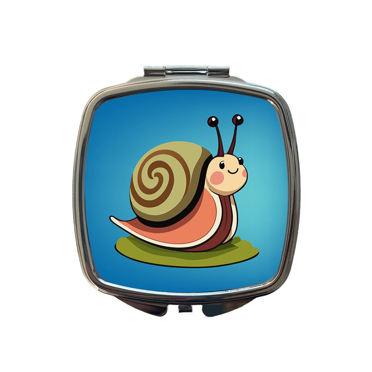 Snail Cute Funny Small Travel Purse Handbag Pocket Makeup Compact Mirror