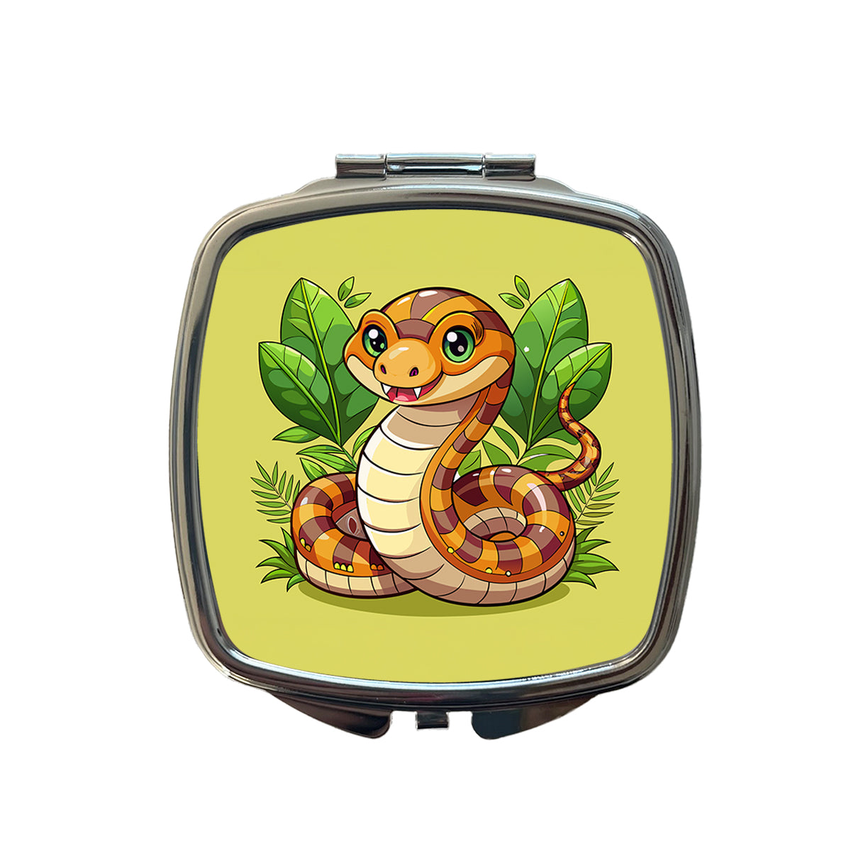 Snake Cute Small Travel Purse Handbag Pocket Makeup Compact Mirror