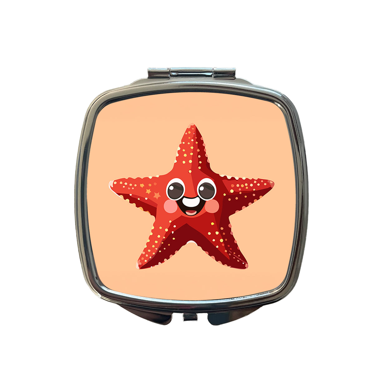 Starfish Star Fish Ocean Animal Funny Small Travel Purse Handbag Pocket Makeup Compact Mirror