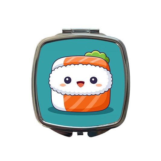 Sushi Food Cute Small Travel Purse Handbag Pocket Makeup Compact Mirror