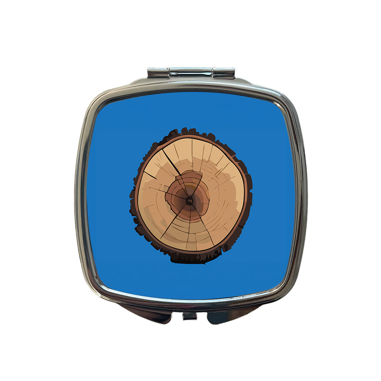 Tree Ring Slice Small Travel Purse Handbag Pocket Makeup Compact Mirror