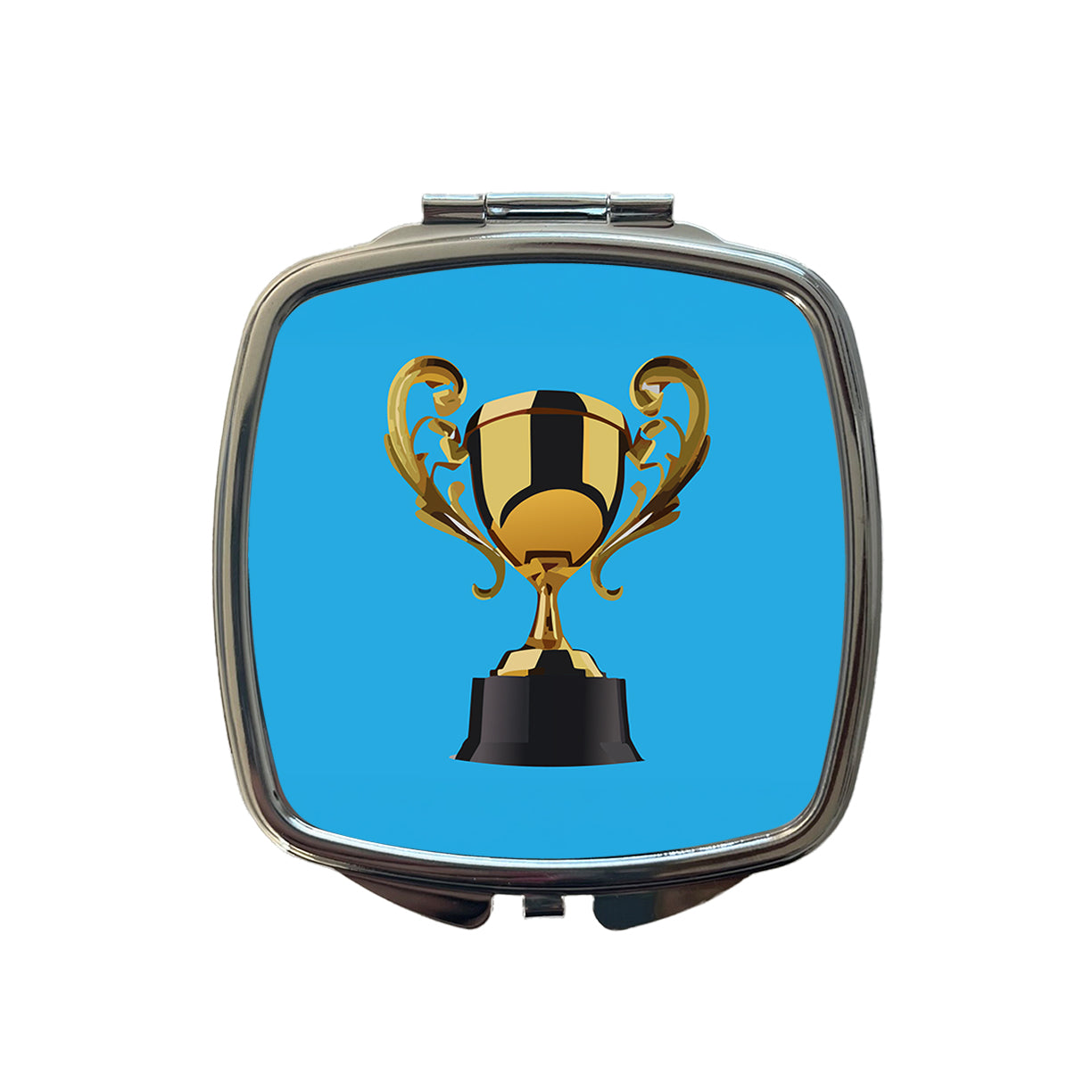 Trophy Award Small Travel Purse Handbag Pocket Makeup Compact Mirror