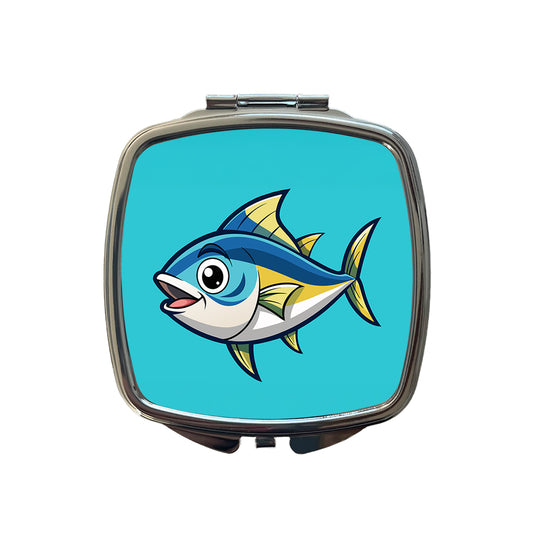 Tuna Fish Cute Small Travel Purse Handbag Pocket Makeup Compact Mirror