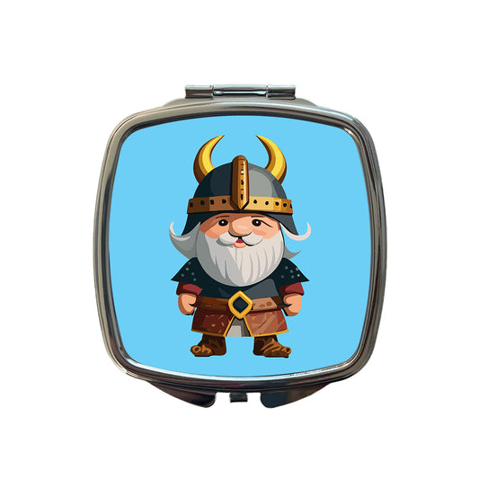 Viking Cute Standing Small Travel Purse Handbag Pocket Makeup Compact Mirror