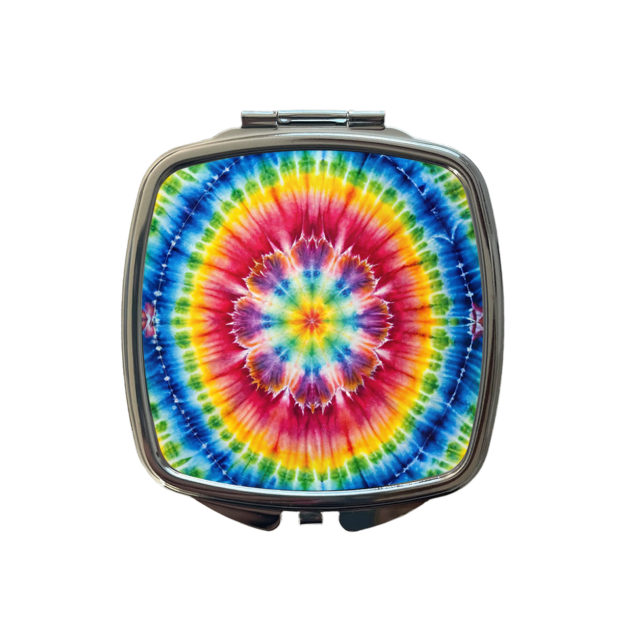 Tie Dye Pattern Watercolor Small Travel Purse Handbag Pocket Makeup Compact Mirror