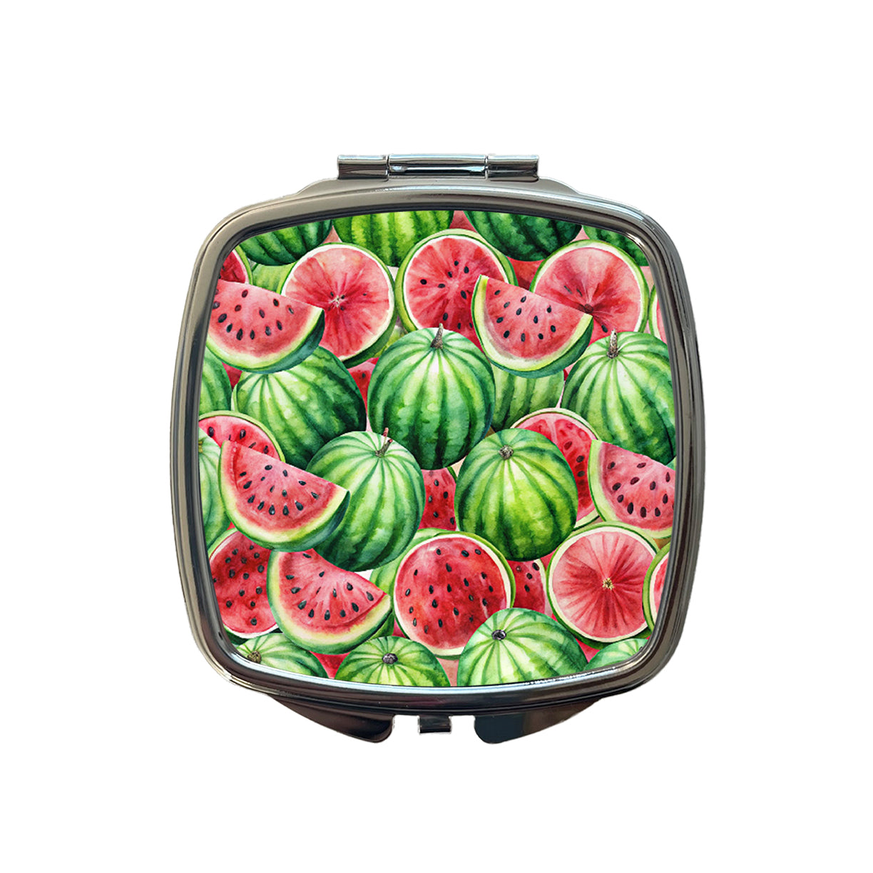 Lots Of Watermelons Small Travel Purse Handbag Pocket Makeup Compact Mirror