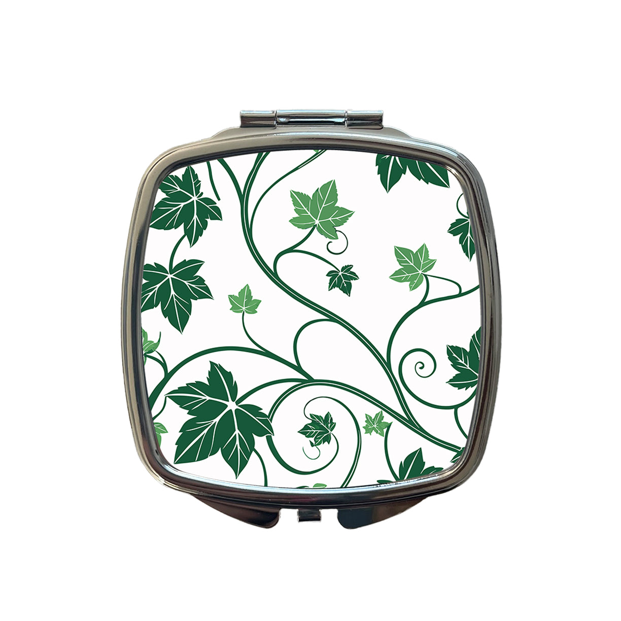 Green Ivy Vines Small Travel Purse Handbag Pocket Makeup Compact Mirror