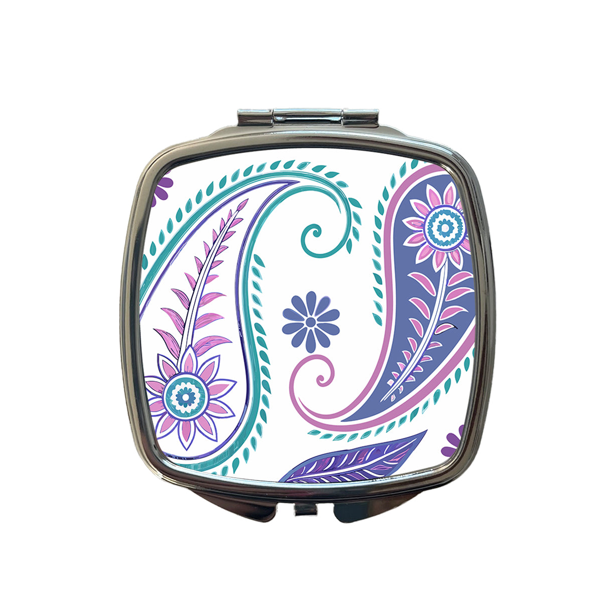 Pretty Paisley Small Travel Purse Handbag Pocket Makeup Compact Mirror