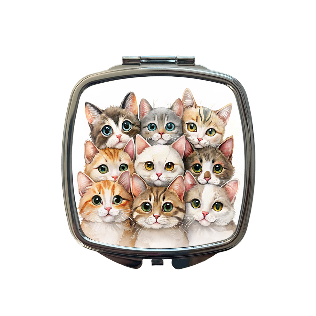 Sweet Javanese Cats Small Travel Purse Handbag Pocket Makeup Compact Mirror