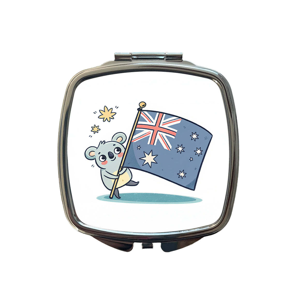 Kawaii Australian Flag Small Travel Purse Handbag Pocket Makeup Compact Mirror