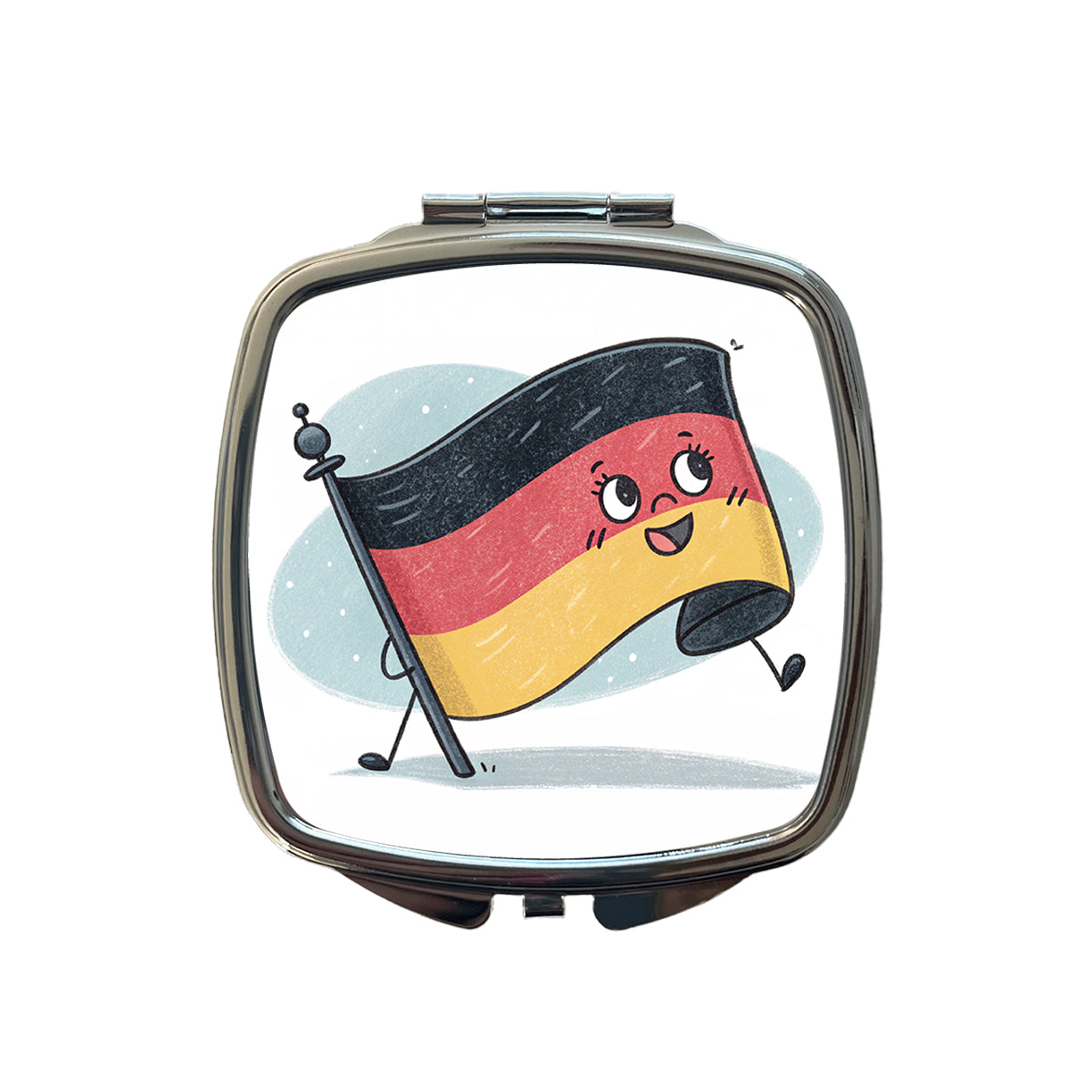 Kawaii Germany Flag Small Travel Purse Handbag Pocket Makeup Compact Mirror