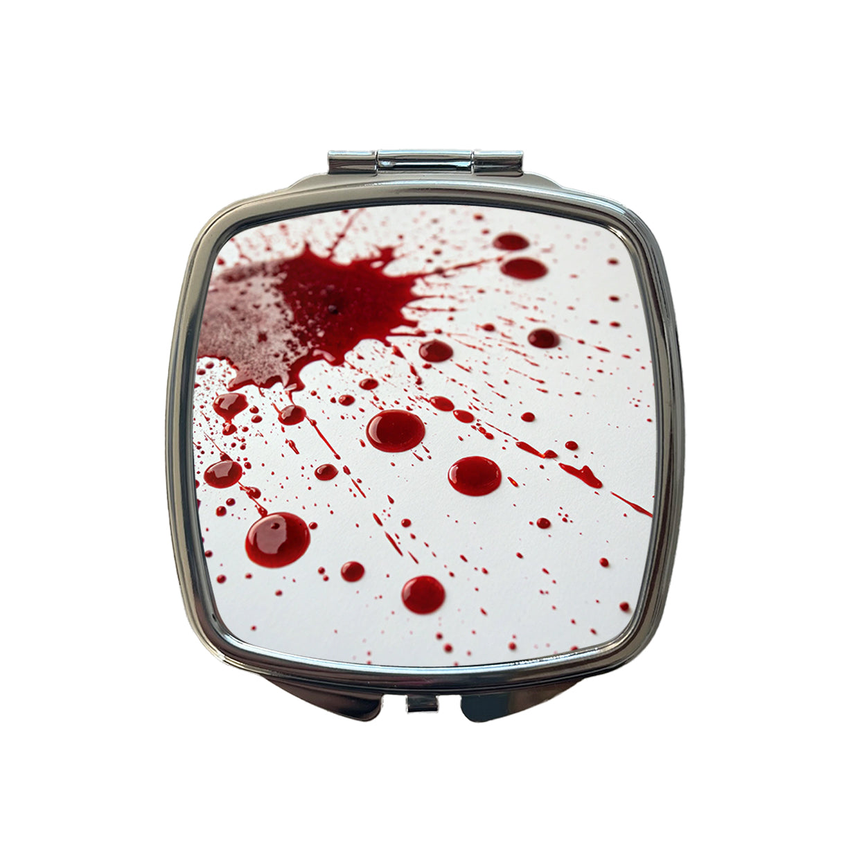 Close-Up Blood Splatters Small Travel Purse Handbag Pocket Makeup Compact Mirror