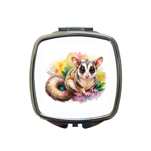 Sugar Glider Watercolor Small Travel Purse Handbag Pocket Makeup Compact Mirror