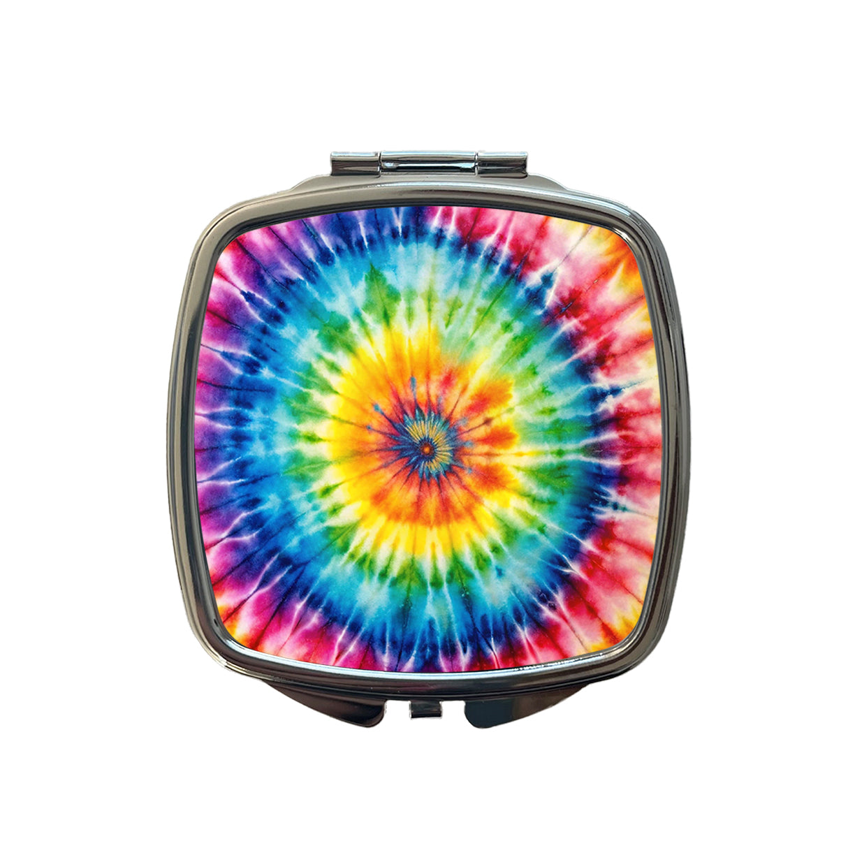 Tie-Dye Watercolor Design Small Travel Purse Handbag Pocket Makeup Compact Mirror