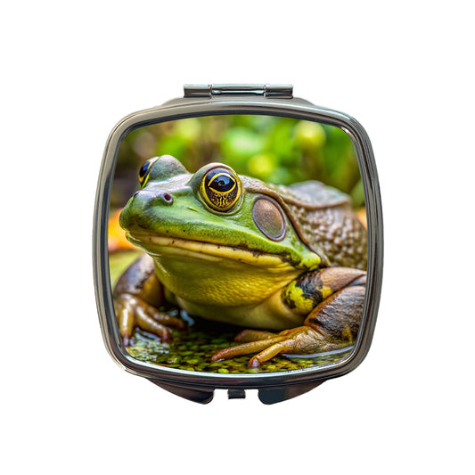 American Bullfrog Small Travel Purse Handbag Pocket Makeup Compact Mirror