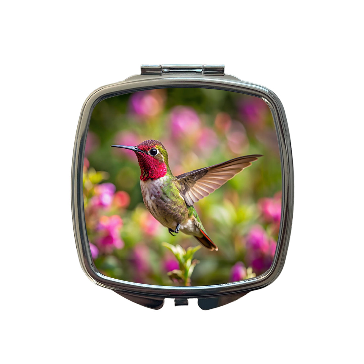 Anna's Hummingbird Backyard Bird Small Travel Purse Handbag Pocket Makeup Compact Mirror