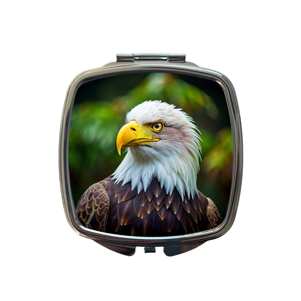 Bald Eagle Raptor Bird Of Prey Small Travel Purse Handbag Pocket Makeup Compact Mirror