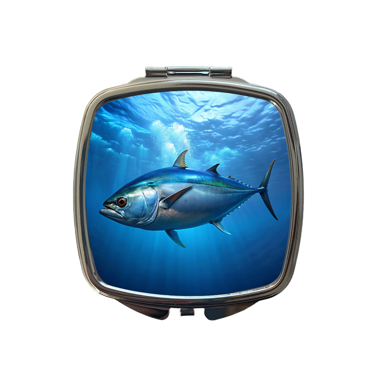 Bluefin Tuna Fish Small Travel Purse Handbag Pocket Makeup Compact Mirror
