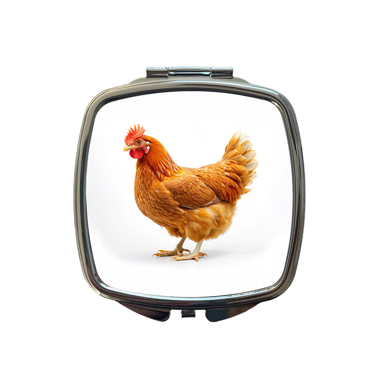Chicken Small Travel Purse Handbag Pocket Makeup Compact Mirror