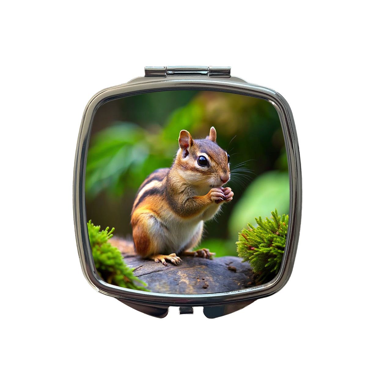 Chipmunk Small Travel Purse Handbag Pocket Makeup Compact Mirror