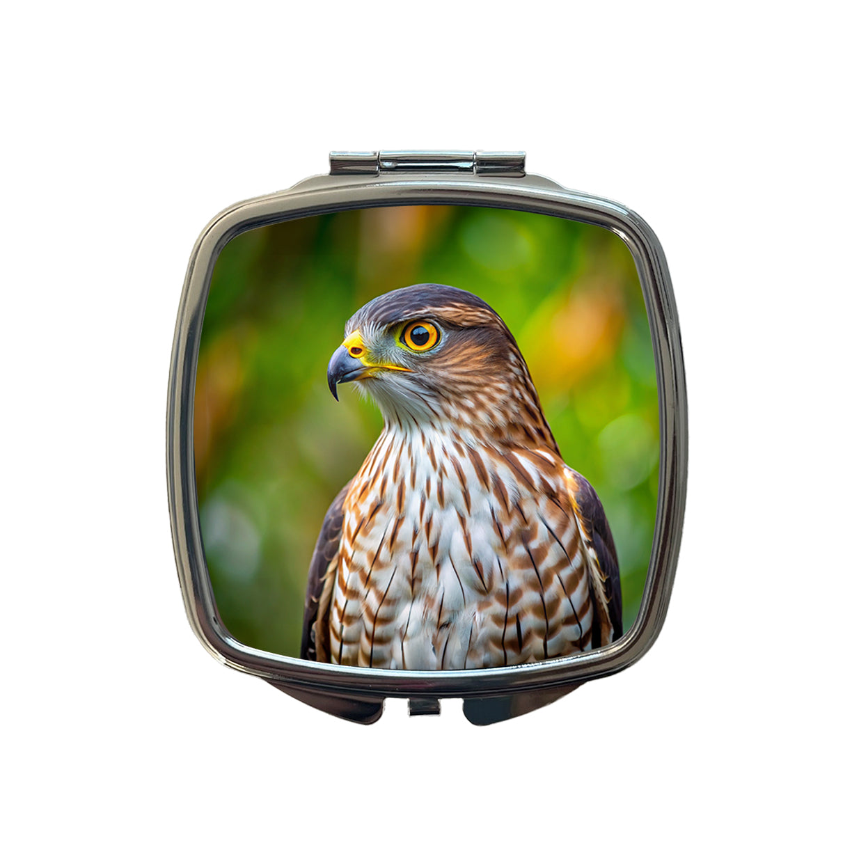 Cooper's Hawk Raptor Bird Of Prey Small Travel Purse Handbag Pocket Makeup Compact Mirror