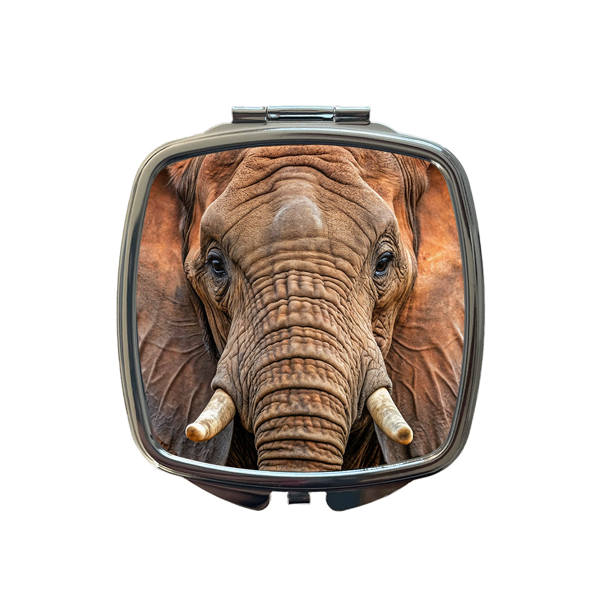 Elephant Small Travel Purse Handbag Pocket Makeup Compact Mirror