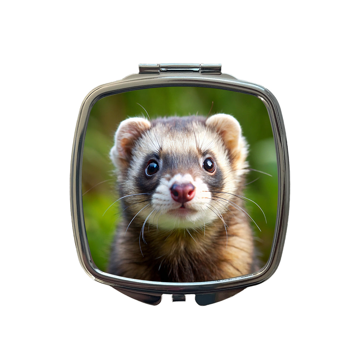 Ferret Small Travel Purse Handbag Pocket Makeup Compact Mirror