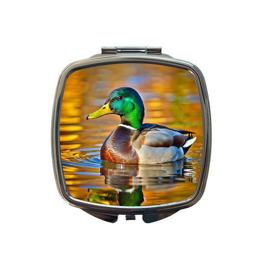 Mallard Duck Small Travel Purse Handbag Pocket Makeup Compact Mirror