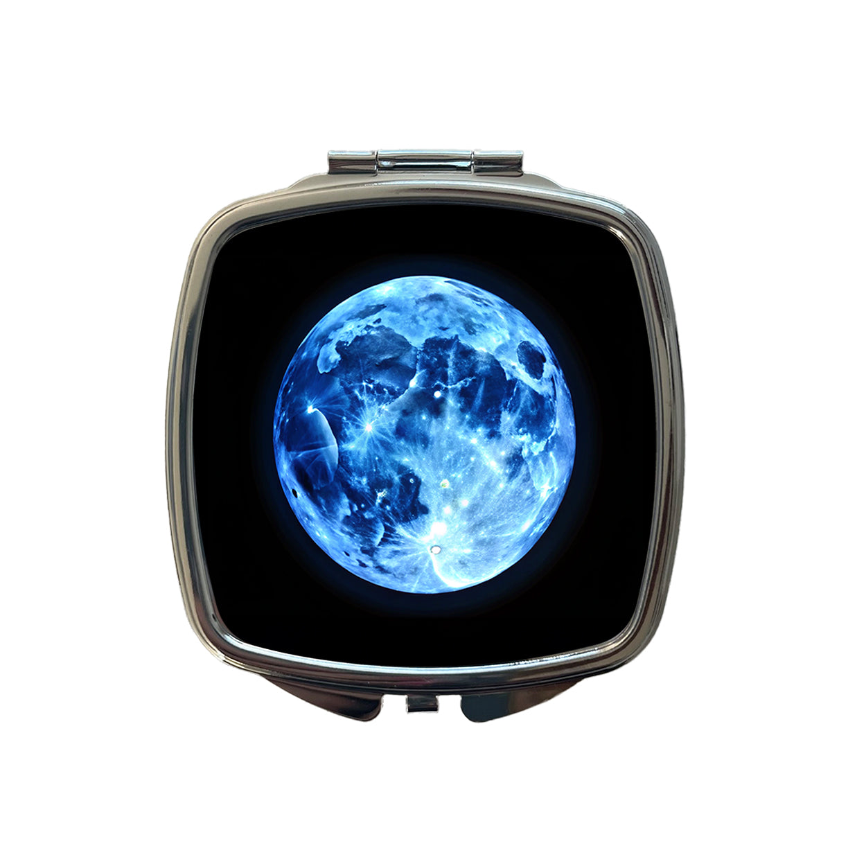 Once in a Blue Moon Small Travel Purse Handbag Pocket Makeup Compact Mirror