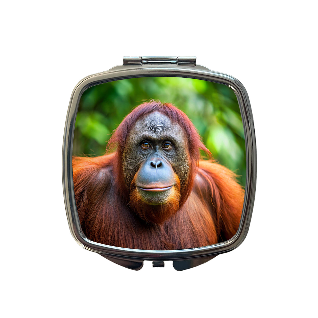 Orangutan Monkey Ape Small Travel Purse Handbag Pocket Makeup Compact Mirror