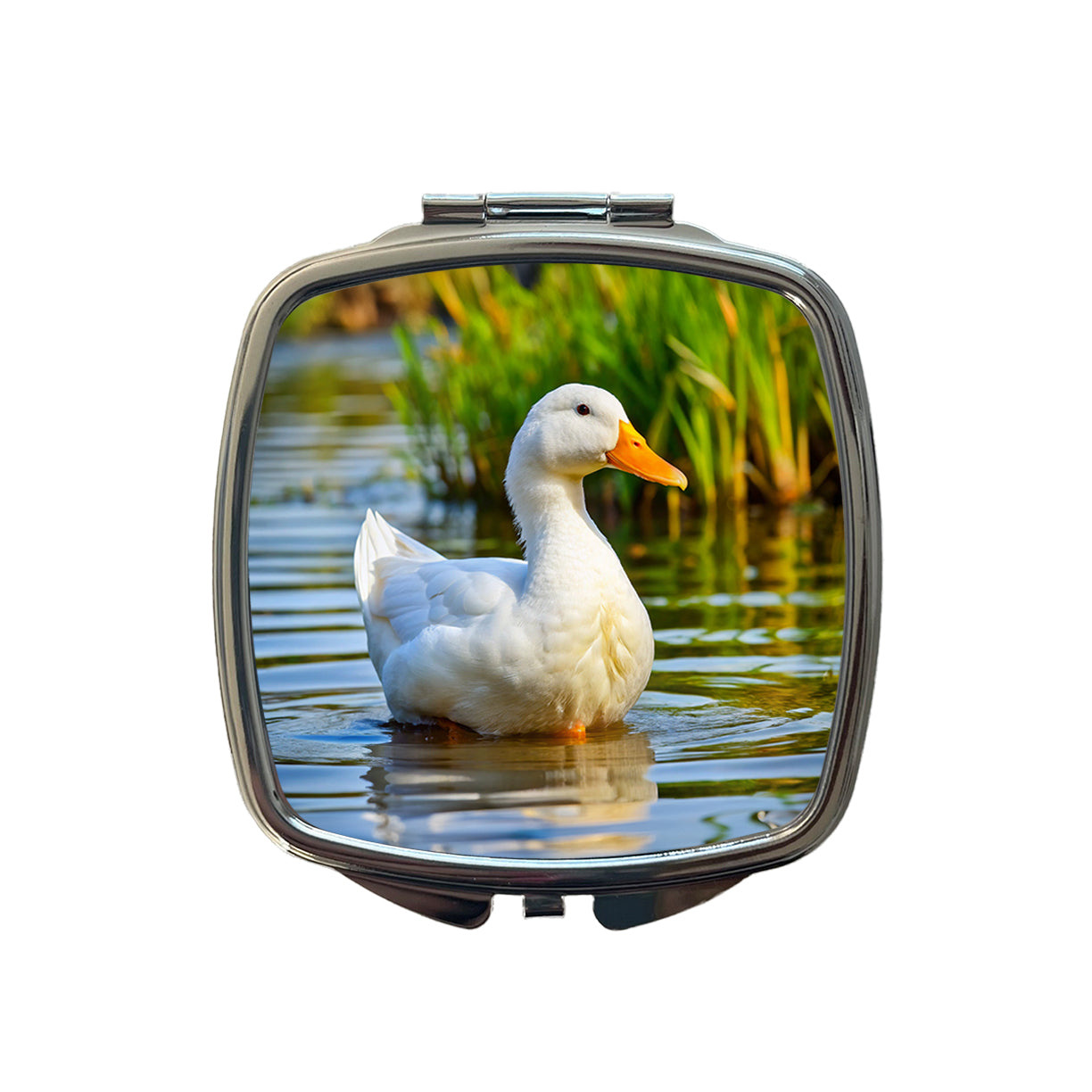 Pekin Duck Small Travel Purse Handbag Pocket Makeup Compact Mirror