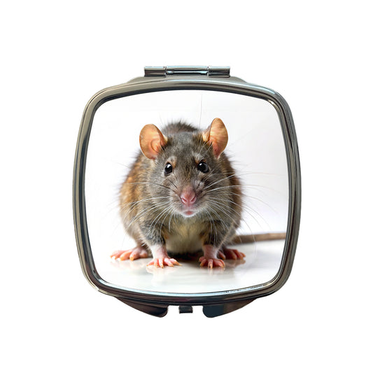 Rat Small Travel Purse Handbag Pocket Makeup Compact Mirror