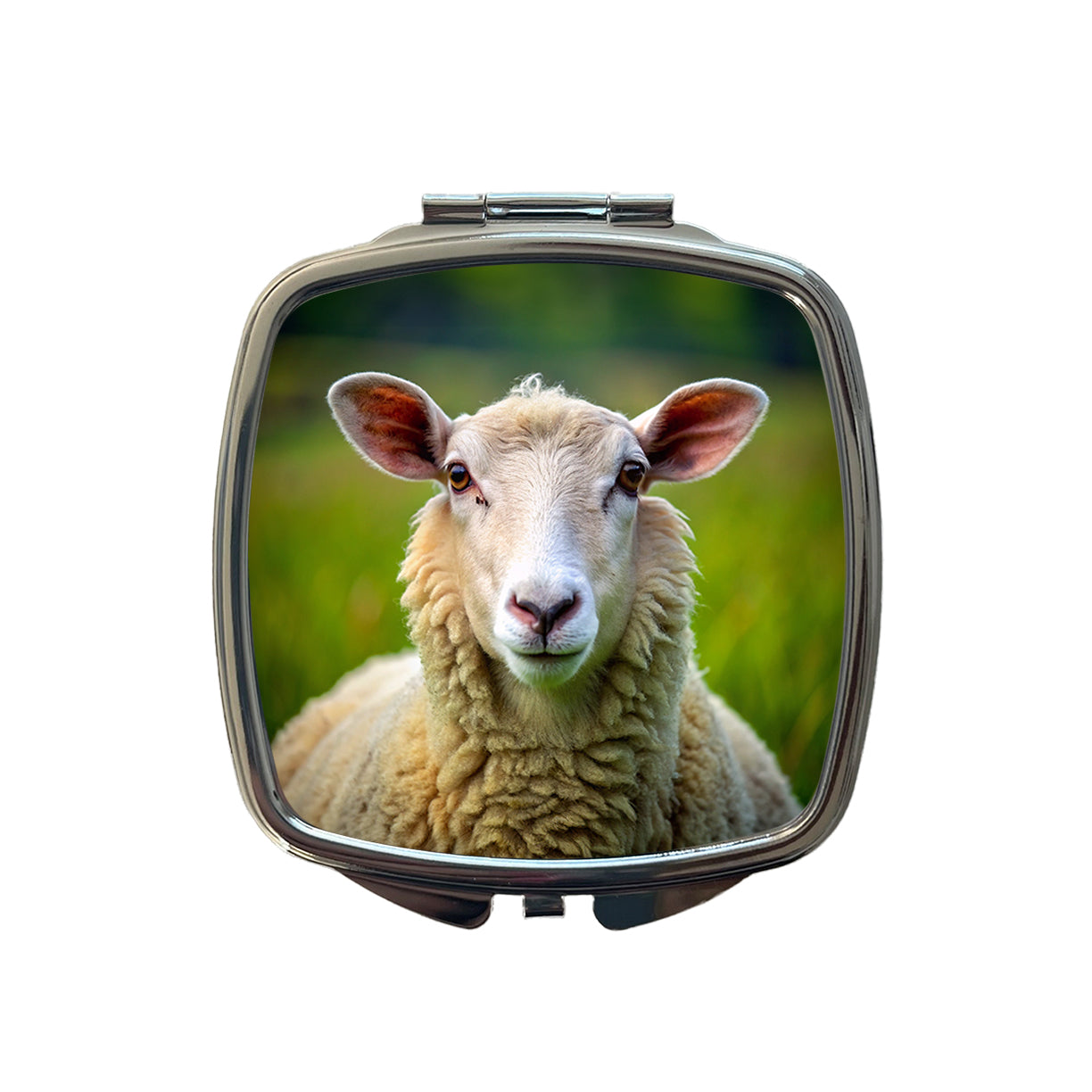 Sheep Small Travel Purse Handbag Pocket Makeup Compact Mirror