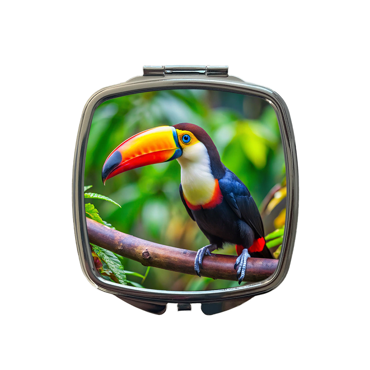 Toucan Bird Small Travel Purse Handbag Pocket Makeup Compact Mirror