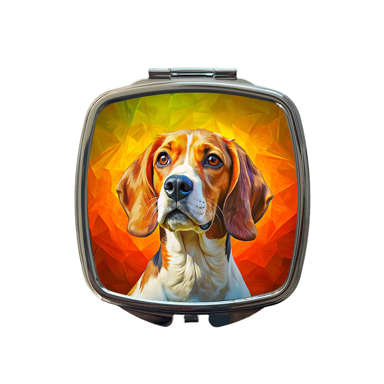Beagle Dog Pop Art Small Travel Purse Handbag Pocket Makeup Compact Mirror