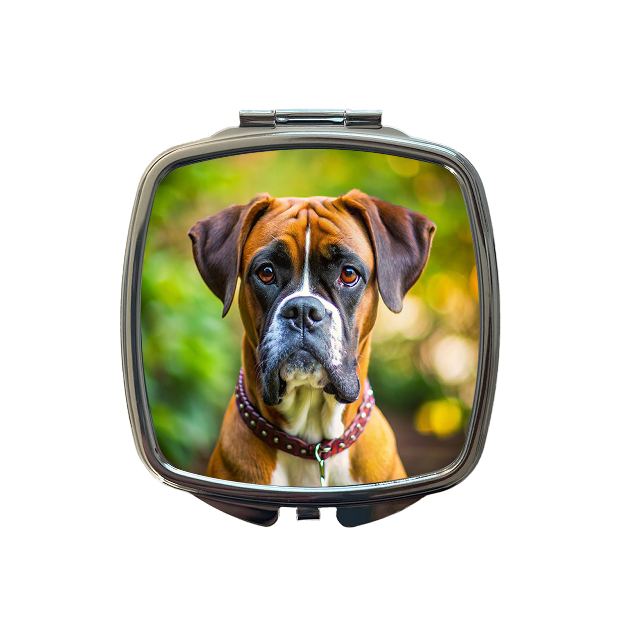Boxer Dog Photo Small Travel Purse Handbag Pocket Makeup Compact Mirror