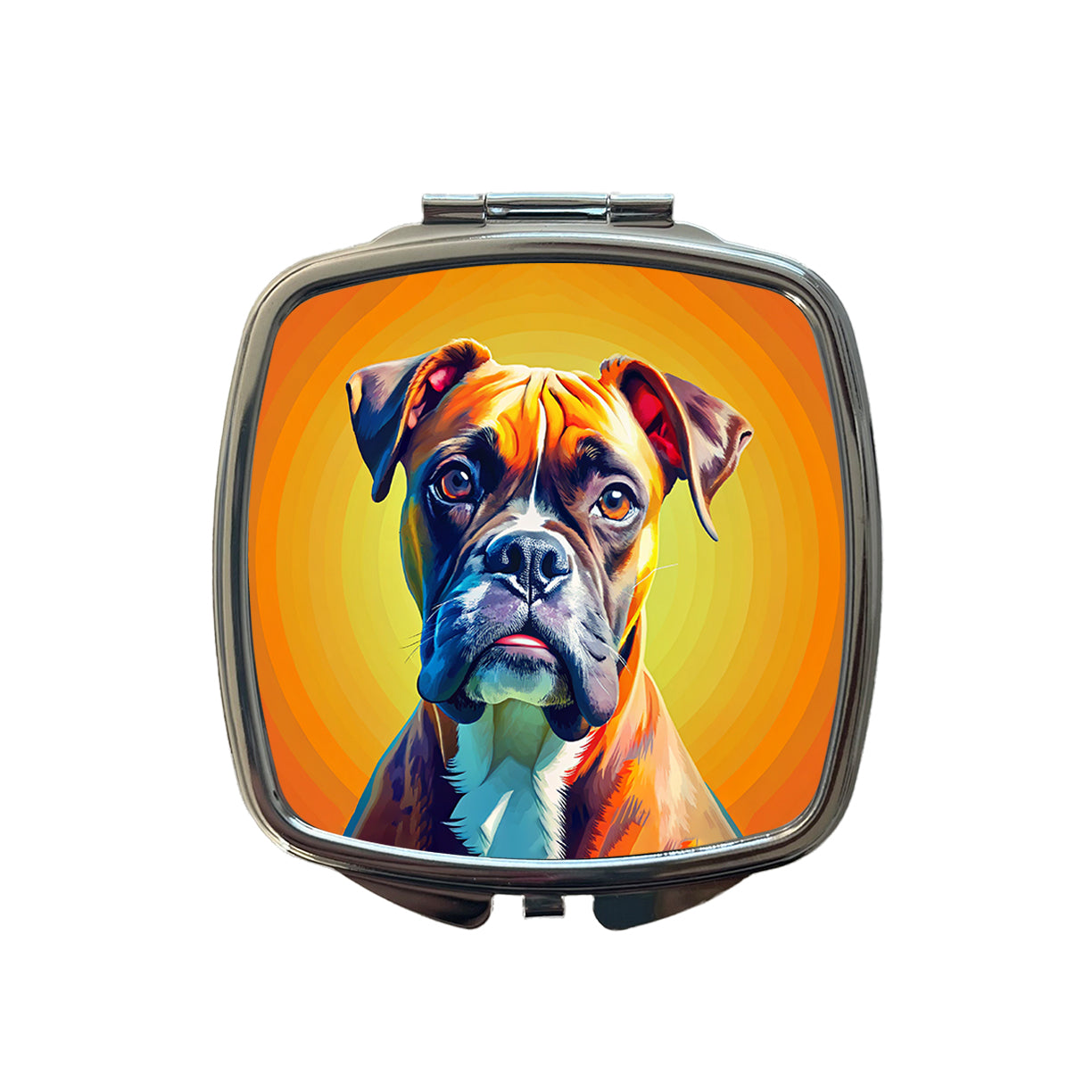 Boxer Dog Pop Art Small Travel Purse Handbag Pocket Makeup Compact Mirror