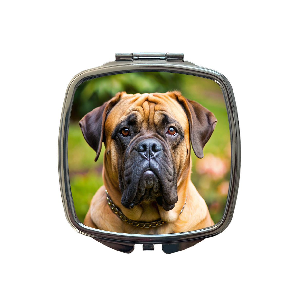 Bullmastiff Dog Photo Small Travel Purse Handbag Pocket Makeup Compact Mirror