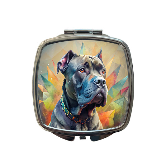 Cane Corso Dog Contemporary Art Small Travel Purse Handbag Pocket Makeup Compact Mirror