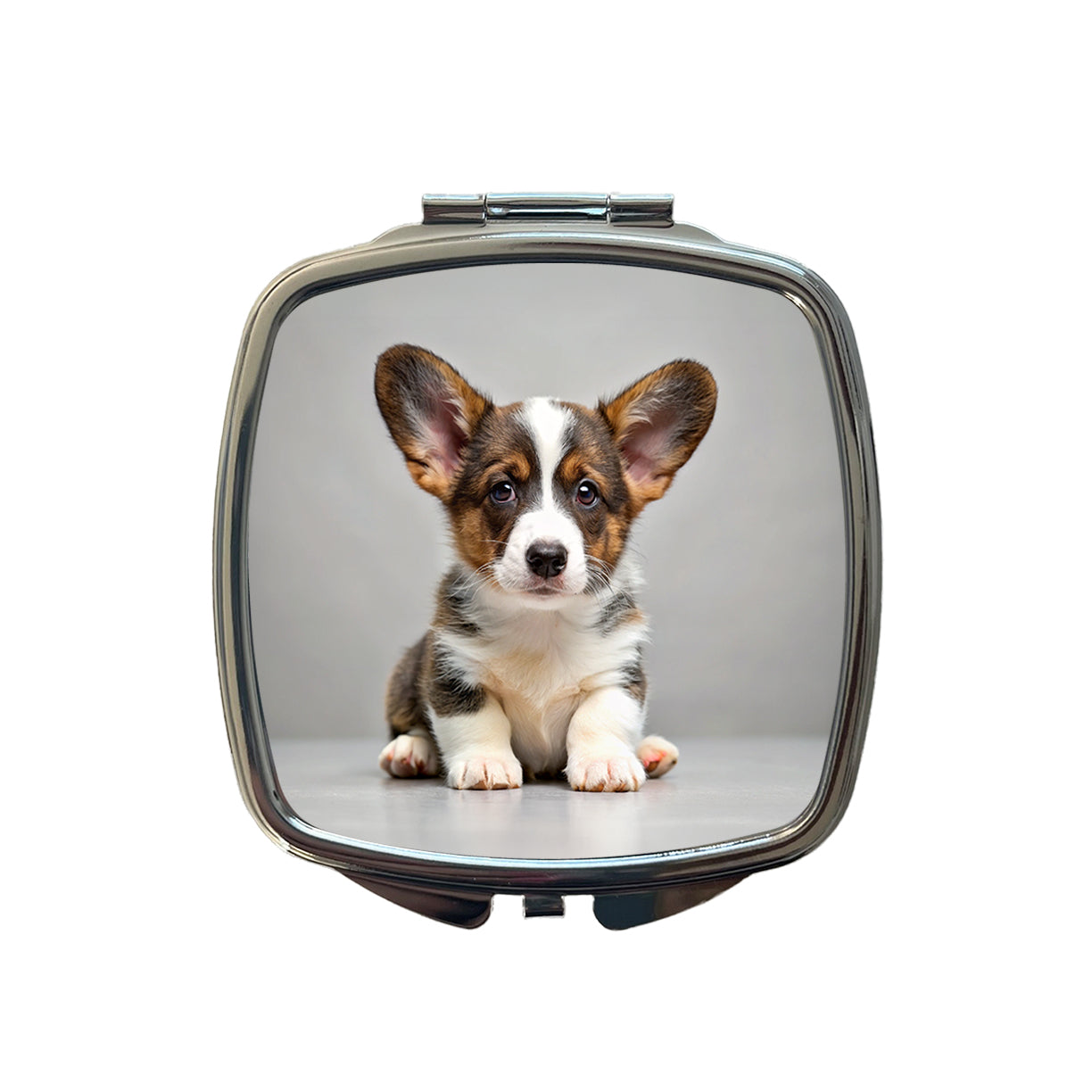 Cardigan Welsh Corgi Dog Puppy Photo Small Travel Purse Handbag Pocket Makeup Compact Mirror
