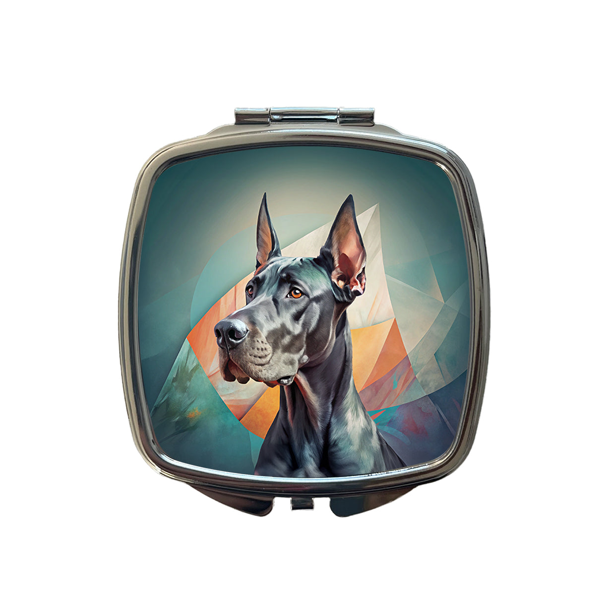 Great Dane Dog Contemporary Art Small Travel Purse Handbag Pocket Makeup Compact Mirror