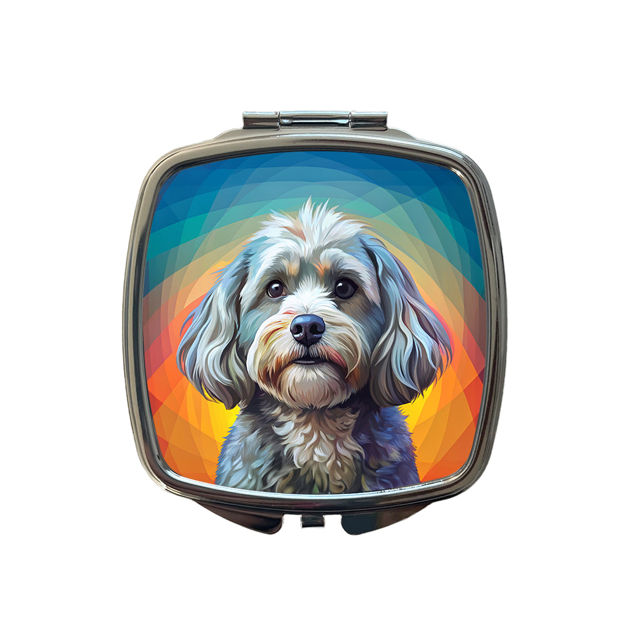Havanese Dog Pop Art Small Travel Purse Handbag Pocket Makeup Compact Mirror