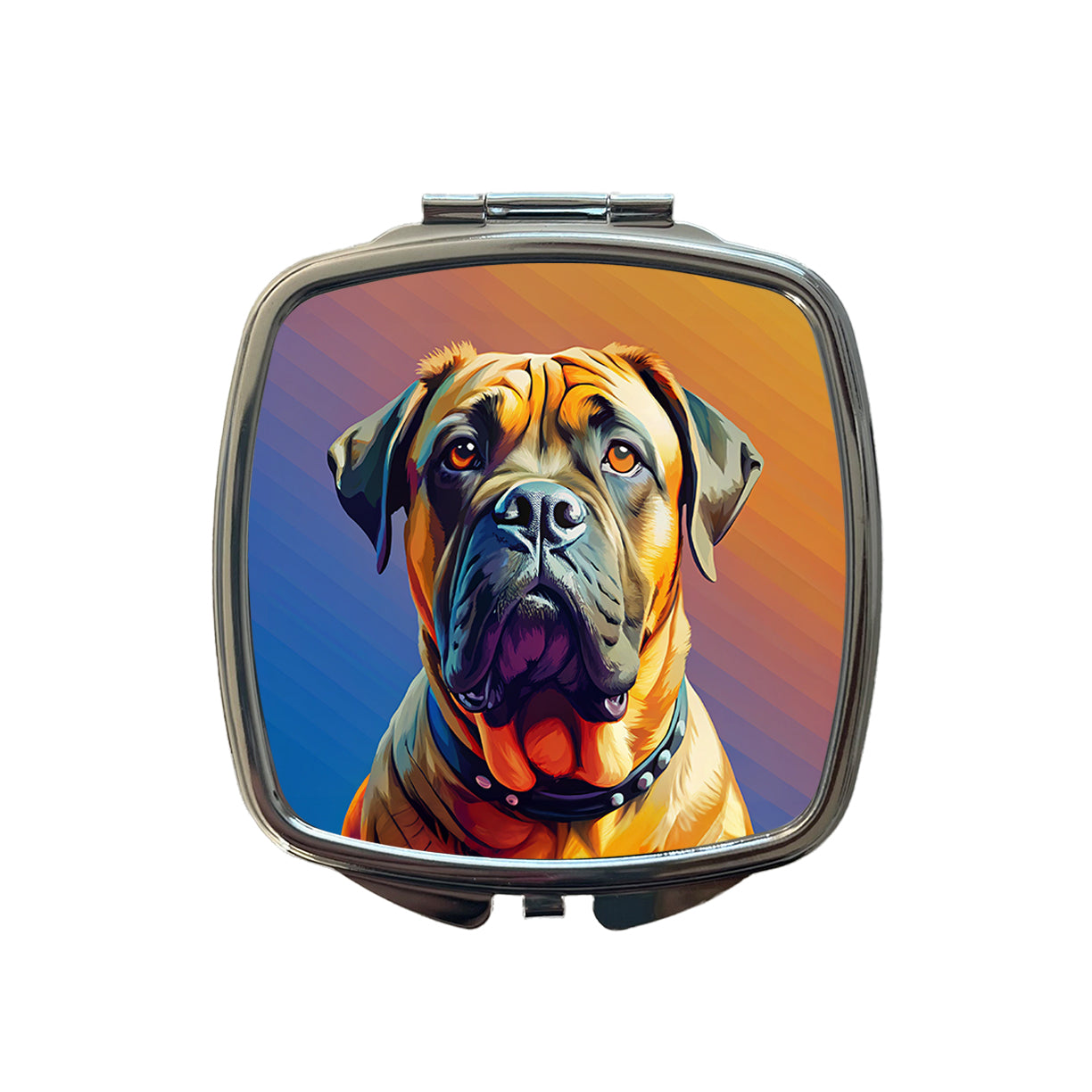 Mastiff Dog Pop Art Small Travel Purse Handbag Pocket Makeup Compact Mirror