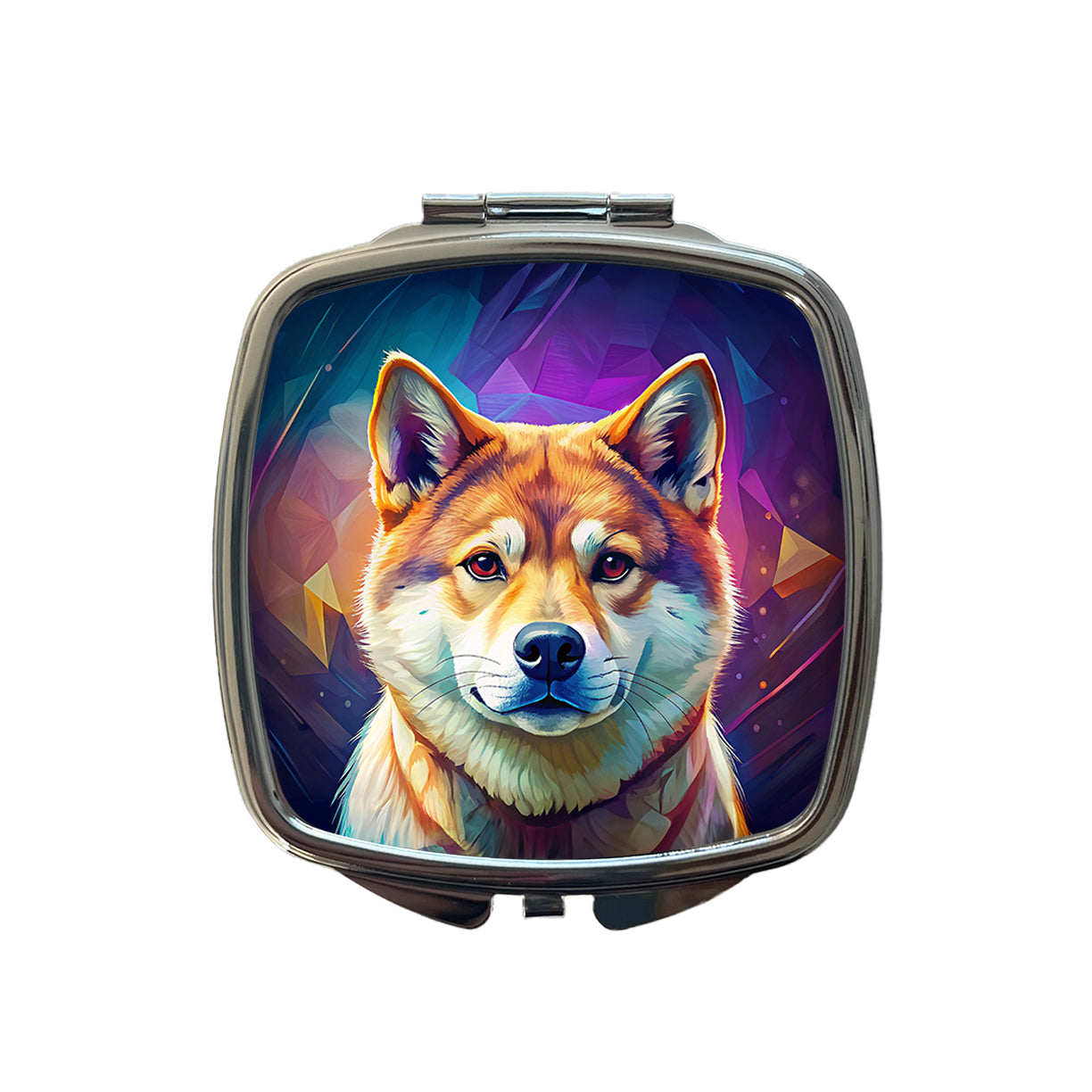 Shiba Inu Dog Pop Art Small Travel Purse Handbag Pocket Makeup Compact Mirror