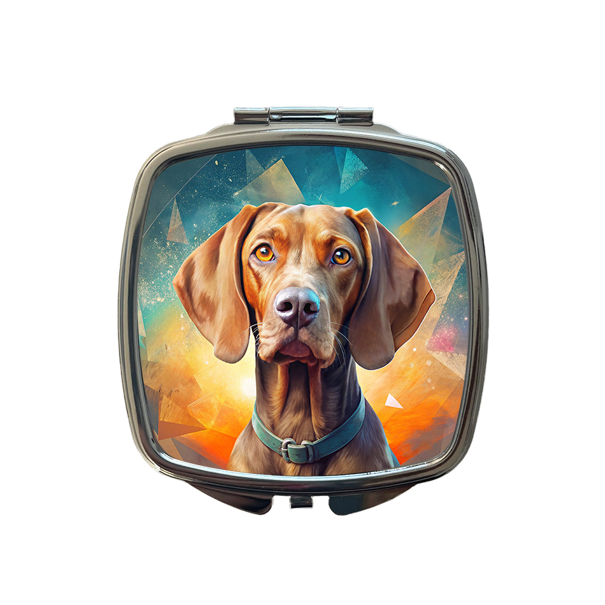 Vizsla Dog Contemporary Art Small Travel Purse Handbag Pocket Makeup Compact Mirror